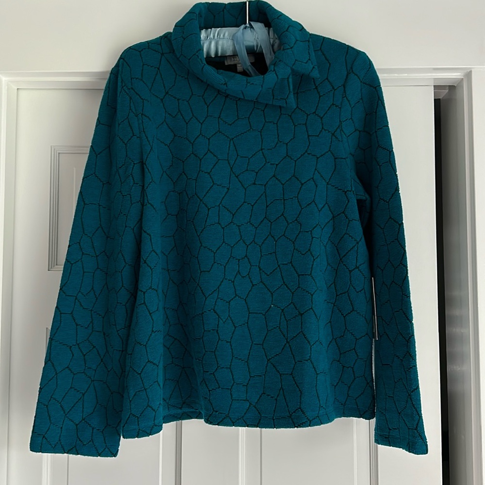 Cowl Neck Pullover Knit Sweater